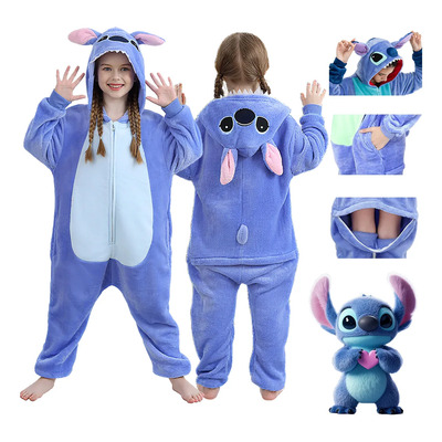 Pijama Mameluco Disfraz Cosplay Stitch Mamelucos Niño Niña | Envío gratis
