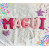 Guirnalda Tejido Crochet Baby Shower 5 Letras