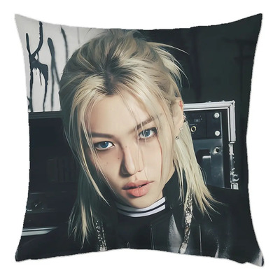 Kpop Stray Kids Cojin Almohada 40x40cm Felix 01 Blanco Stray Kids