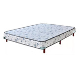 Base Sommier Suavestar Extra Tm 2 Plazas Beige Con Estampado