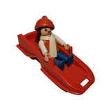 Playmobil 3327 Nene Con Trineo Juego De Nieve Invierno 