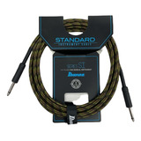 Cable Guitarra Electrica Bajo Bass 3mts. Ibanez Tipo Plancha