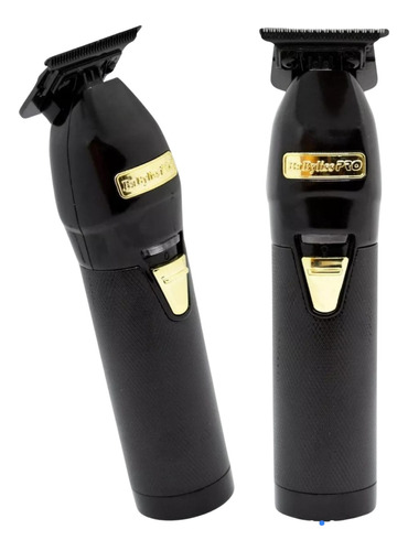 Patillera Profesional Black Fx Stay Gold Babyliss Pro