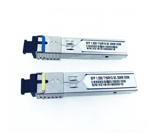 1 Par Gbic 20km Sc Sfp 1.25g Tx1310/rx1550 - Novo - No Brasi