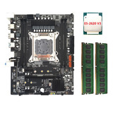 Kit De Placa Base Para Pc X99-m, Cpu E5-2620 V3+2x4cb Ddr4 R