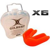 Protector Bucal Senior Gilbert Pack X6 Hockey Rugby Boxeo