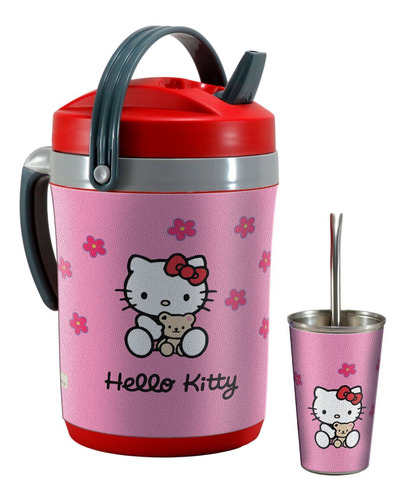 Set Terere Termo Vaso Bombilla, Hello Kitty