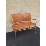 Antiguo Sillon 2 C Thonet Kohn Sellado Pirograbado Orig