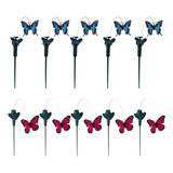 Estacas De Mariposas Para Decoración De Jardín, 10 Piezas