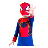 Disfraz De Spiderman 100% Poliester Elastizado