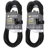 2 Cables Dmx De 7.5 Metros Garantia / Abregoaudio