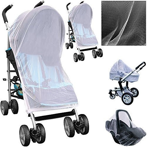 Malla Mosquitero, Cubre Coche Para Bebes, Seguridad / Blanco