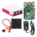 Raspberry Pi 4 4gb Carcasa Fuente Switch Ventilador Pi4 Kit