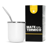 Mate Termico De Acero Inoxidable Con Bombilla De Regalo