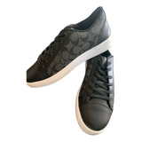 Tenis Coach De Hombre Negros/blancos 5 Al 8 Premium W24yeg