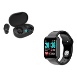 Kit Relogio Inteligente Smartwatch +fone Sem Fio  5.0  