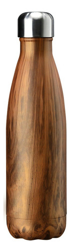 Botella Termica Acero Inoxidable Doble Capa Premium Color Wood