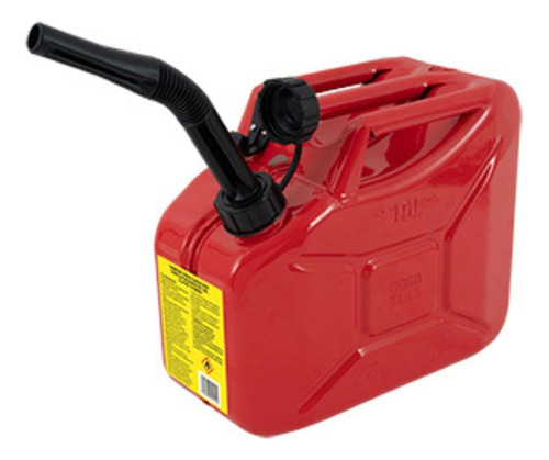 Tanque Metálico De Seguridad Para Gasolina 10l, Rojo