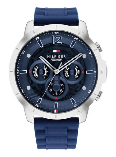 Reloj Tommy Hilfiger Hombre Silicona Azul 1710489