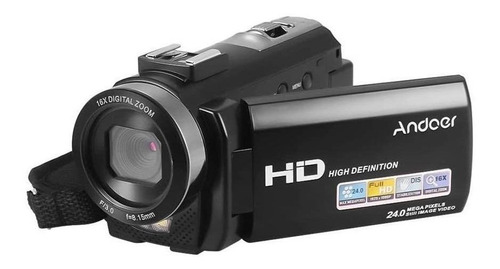 Câmera De Vídeo Andoer Hdv-201lm Full Hd Ntsc/pal Preta