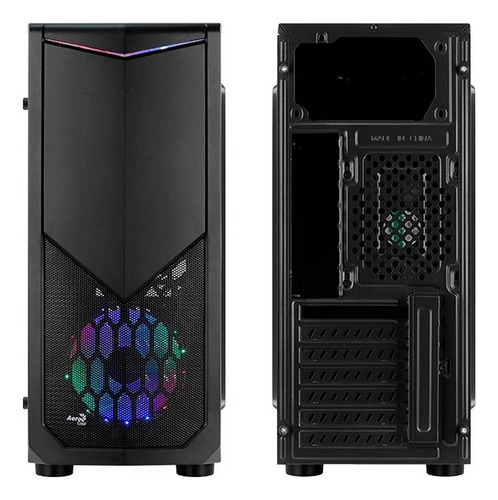 Gabinete Gamer Aerocool Tomahawk Mid Tower + 2 Coolers Luces