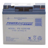 Batería De Respaldo 12 V 20 Ah Power Sonic Agm / Ps-12200-nb