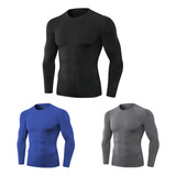 Camisas De Entrenamiento De Compresión Para Hombre Con Manga