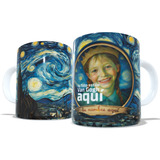 Pocillo Mug Taza Noche Estrellada Van Gogh Personalizada