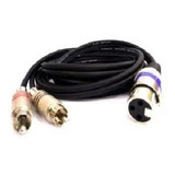 Cabo Xlr Femea 2 Rca Macho 1 Metro - Fg Tec Cabos Especiais