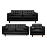 Sala De Piel - Noruega Sofa, Love Y Sillon- Confortopiel