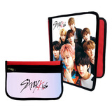 Combo Carpeta + Cartuchera Stray Kids#536