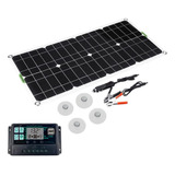 Qianmei Kit De Energía Solar 100 W 12 V Kit De Panel Solar F