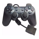 Controle Joystick Compatível Ps2 Feir Fr-201 Preto