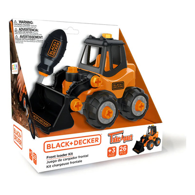 Camión Carga Frontal Desmontable Construcción Black+decker Tt002m-bd Take Apart Color Naranja | Envío gratis