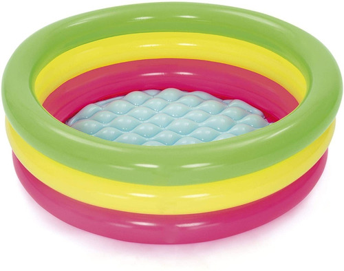 Piscina Pileta Inflable Tricolor 3 Aros Infantil Bebe Niño