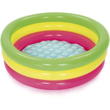 Piscina Pileta Inflable Tricolor 3 Aros Infantil Bebe Niño