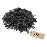 4kg Tezontle Negro, Para Macetas, Jardín, Piedra Decorativa