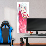 Cuadro Grande 30x80 Cm Eromanga Sensei Izumi Sagiri Kimono