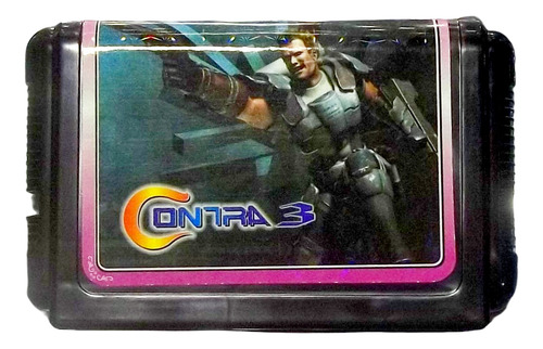 Cartucho Contra 3 Midnight Resistance Sega Genesis Megadrive