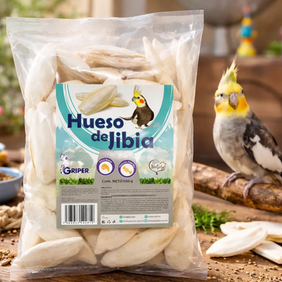 Hueso De Jibia Para Aves En Piezas Completas Bolsa Con 500 G | Envío gratis