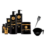 Kit Haskell Cavalo Forte 6 Produtos 1l Máscar 500g  +cumbuca