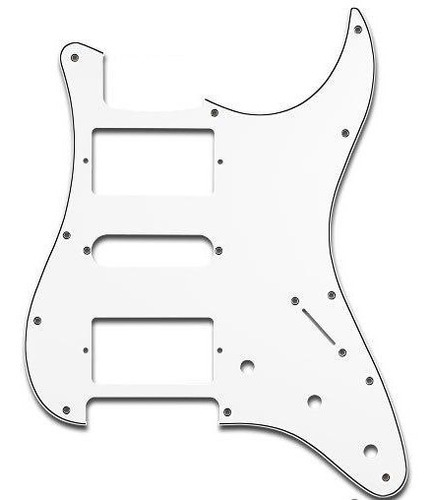 Escudo Guitarra Stratocaster Hsh Branco