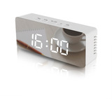 Reloj Despertador Pantalla Espejada Lcd Alarma Temperatura