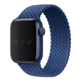 Pulseira Trançada Compatível Com Apple Watch 7 41mm Series 7 Cor Azul