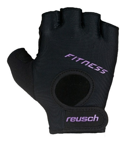 Guante Reusch Fitness Femenino W Gym Pesas Negro Violeta Dep