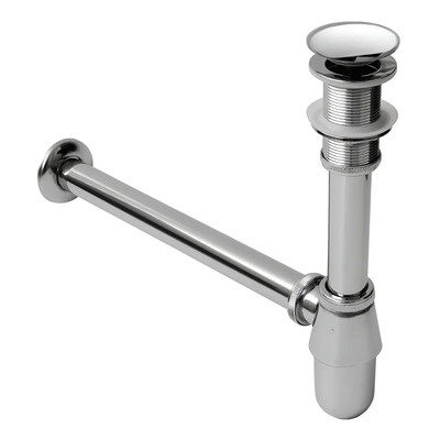 Esatto - Kit De Céspol De Botella Y Válvula Para Lavabo Op4 Color Plateado