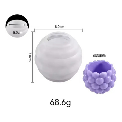 Molde Para Hacer Macetas Decorativas En Yeso Color Blanco Burbuja | Envío gratis