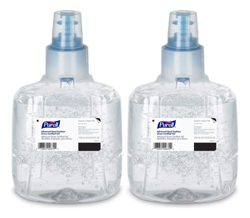 Cartucho Gel Sanitizante Purell® Advanced, Ltx-12, 1.2l