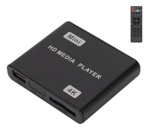 Mini Reproductor Multimedia 4k Hd, Control Remoto De Transmi