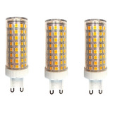 3x Lampada Led Halopim G9 15w 96 Leds Para Lustre Arandela Cor Da Luz Branco-quente 110v/220v